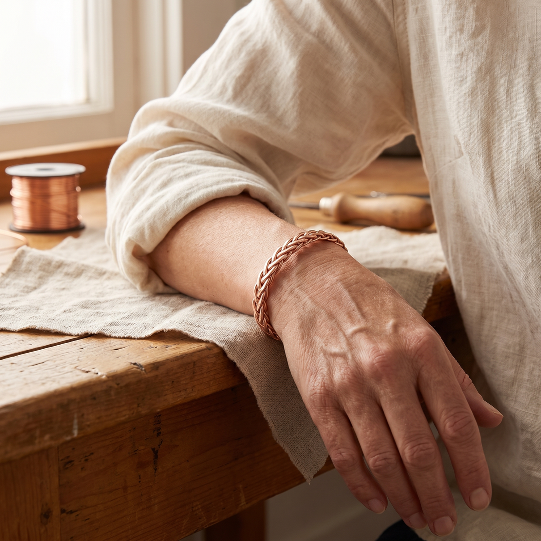 Bracelet en cuivre tressé de Vera