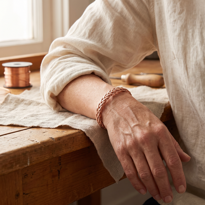 Bracelet en cuivre tressé de Vera