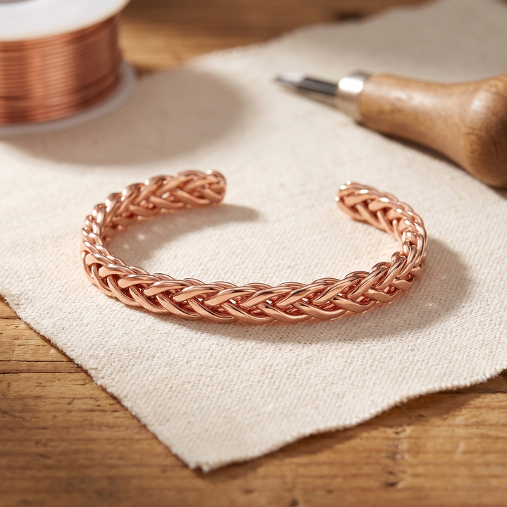 Bracelet en cuivre tressé de Vera