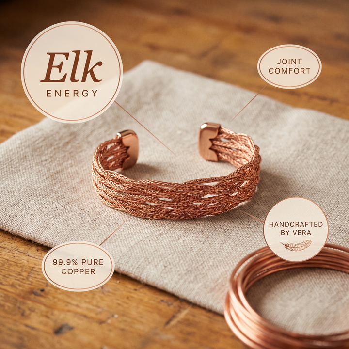 Bracelet en cuivre avec motif d&