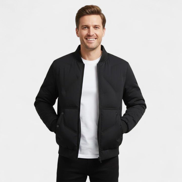 Claire Mode | Veste Homme Matelassée en Coton – Col Montant