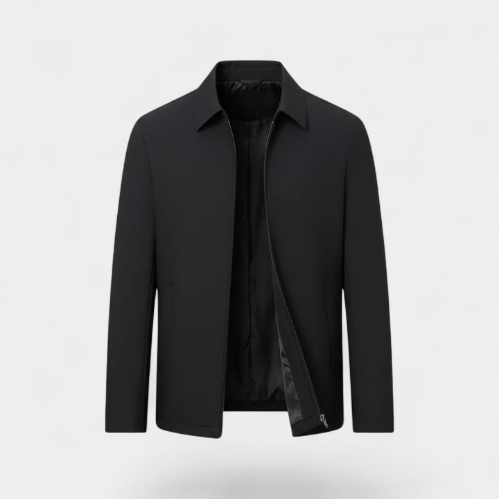 Claire Mode | Veste Homme – Manteau Col Polo en Tissu Technique