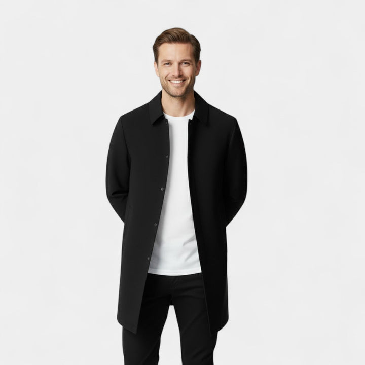 Claire Mode | Veste Homme en Coton – Mi-Longue Imperméable et Doublée Polaire