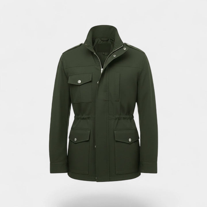 Riche | Manteau vintage homme en coton à col montant