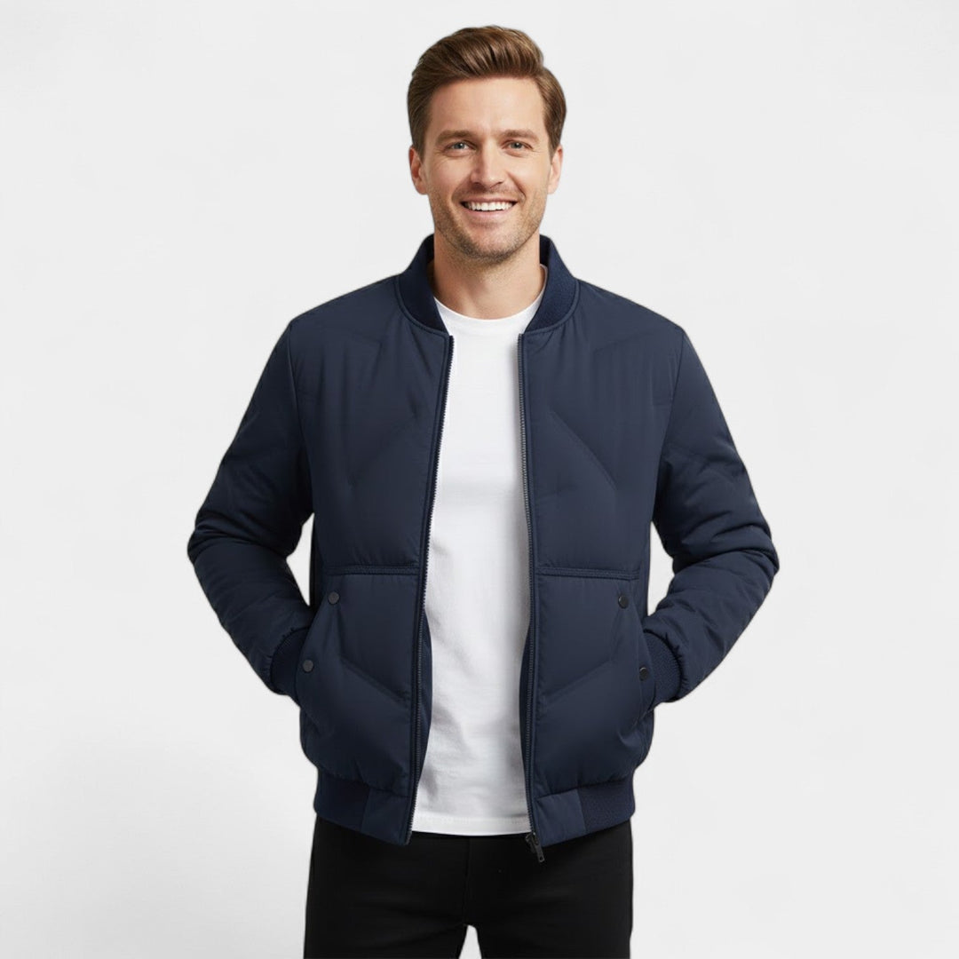 Claire Mode | Veste Homme Matelassée en Coton – Col Montant