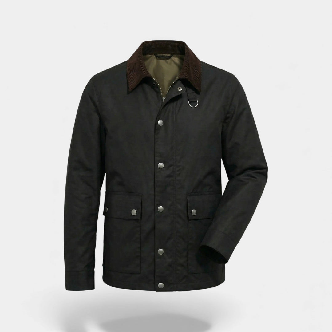 Veste homme en coton coupe-vent multi-poches – coupe ample, raffinée, utilité quotidienne