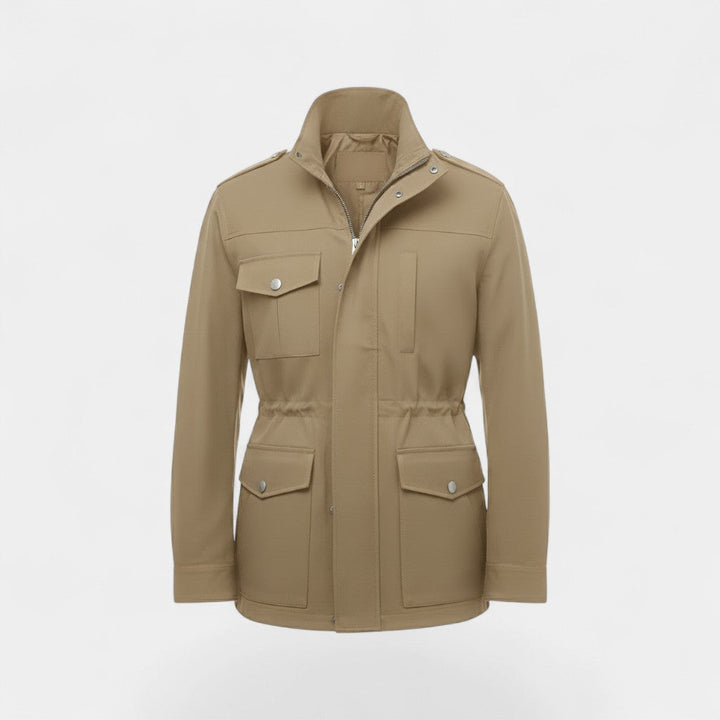Riche | Manteau vintage homme en coton à col montant
