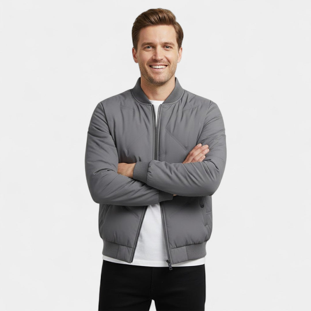 Claire Mode | Veste Homme Matelassée en Coton – Col Montant