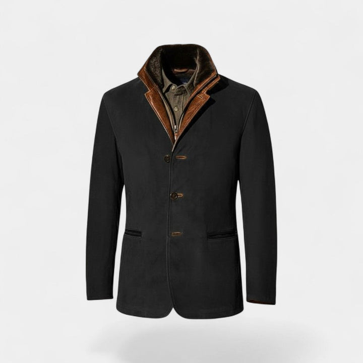 Claire Mode | Veste vintage homme en suède