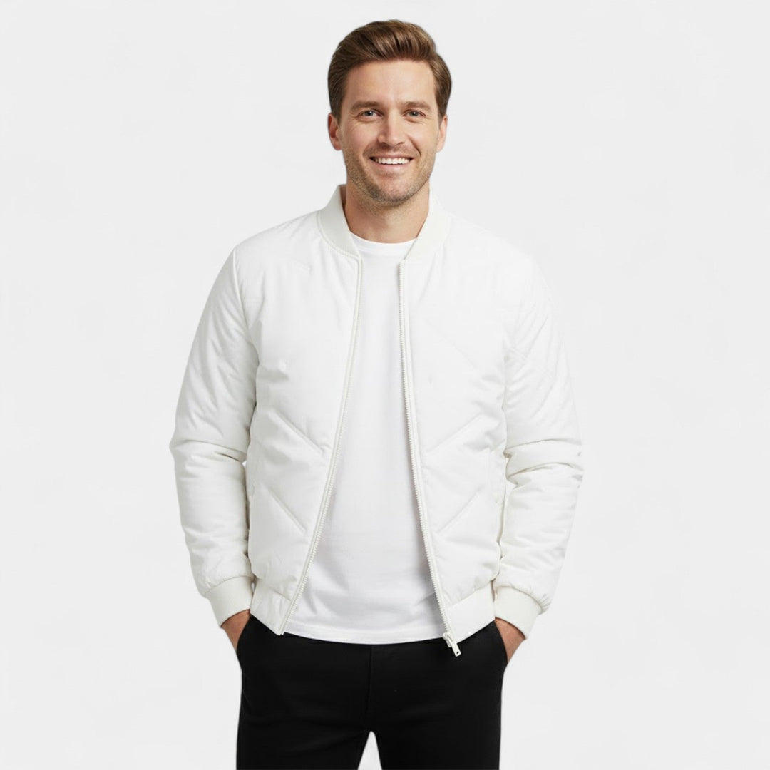 Claire Mode | Veste Homme Matelassée en Coton – Col Montant