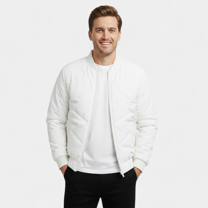 Claire Mode | Veste Homme Matelassée en Coton – Col Montant