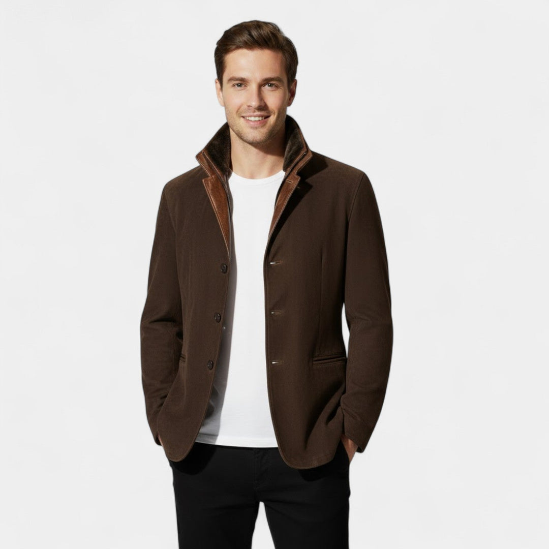 Claire Mode | Veste vintage homme en suède