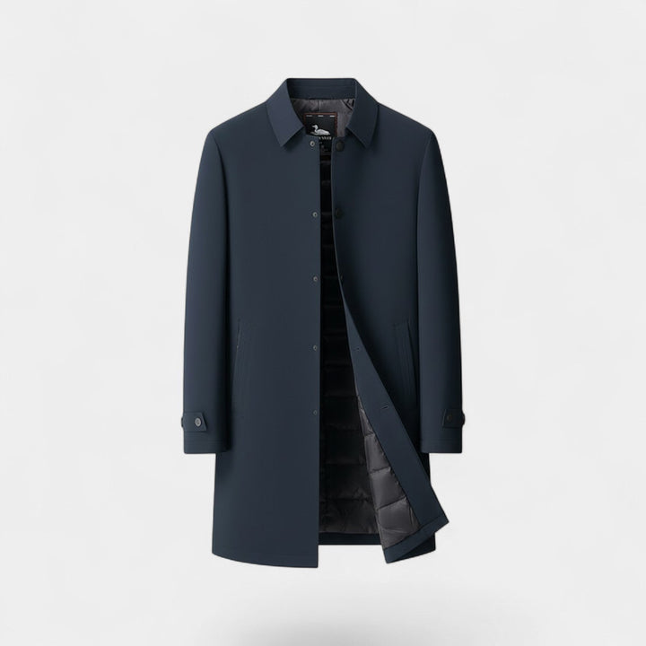 Claire Mode | Veste Homme en Coton – Mi-Longue Imperméable et Doublée Polaire