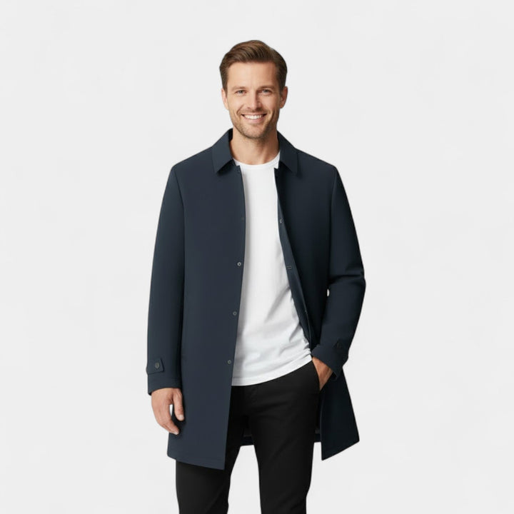 Claire Mode | Veste Homme en Coton – Mi-Longue Imperméable et Doublée Polaire
