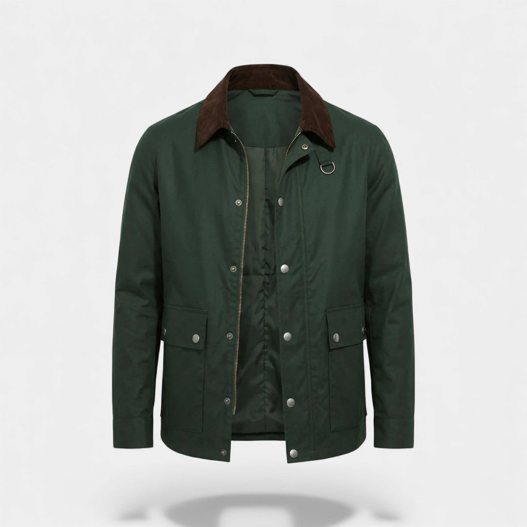 Veste homme en coton coupe-vent multi-poches – coupe ample, raffinée, utilité quotidienne
