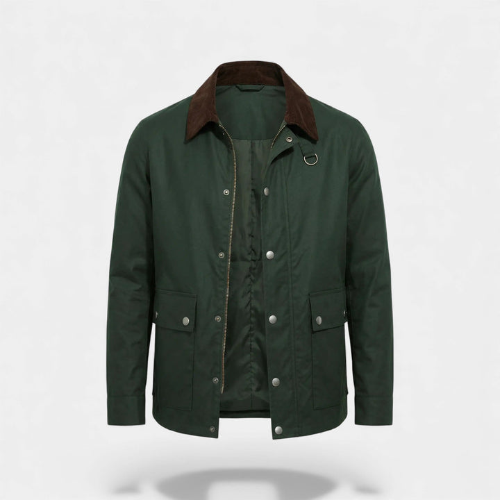 Veste homme en coton coupe-vent multi-poches – coupe ample, raffinée, utilité quotidienne