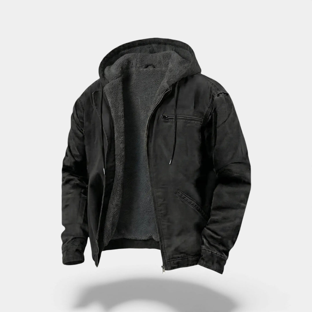 Riche | Veste zippée à capuche homme en polaire