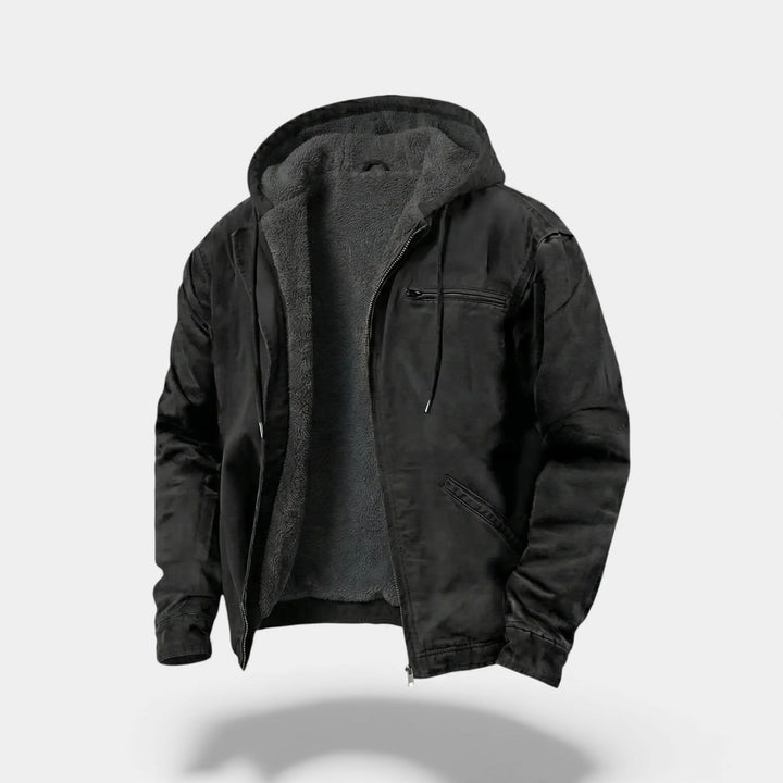 Riche | Veste zippée à capuche homme en polaire