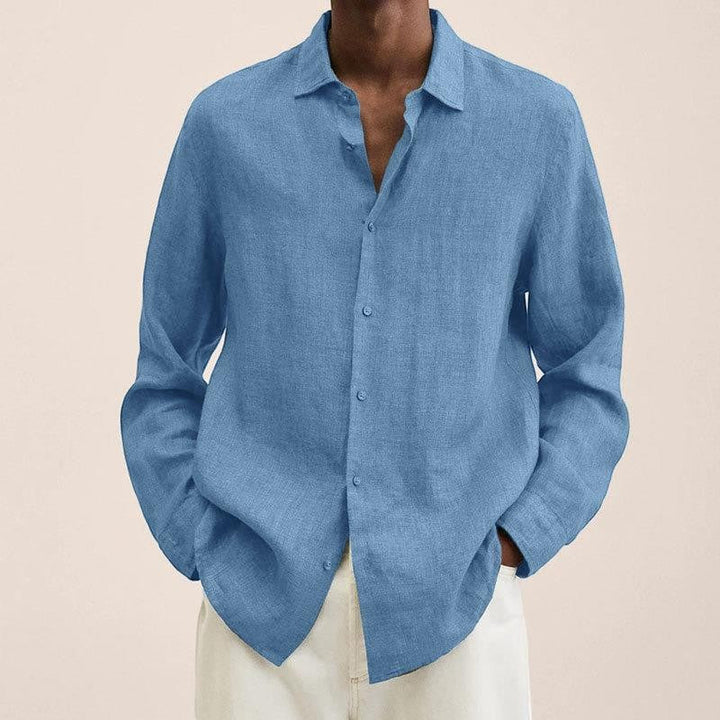 Chemise homme légère en tissu tissé – Manches longues