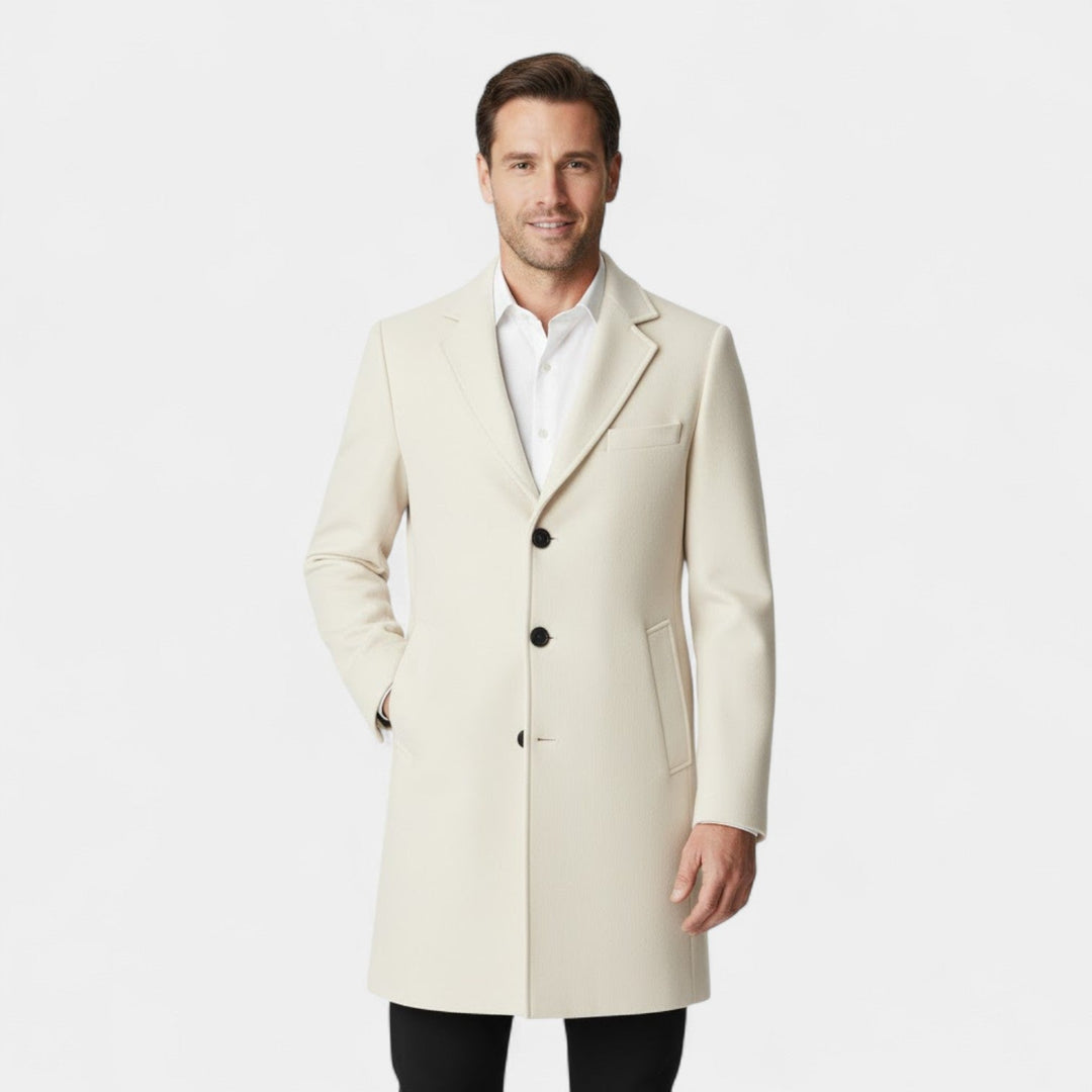 Claire Mode | Manteau Homme en Laine – Trench Mi-Long Coupe Moderne