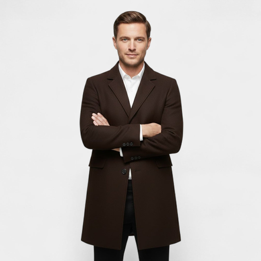 Claire Mode | Manteau Homme en Laine – Long Trench Coupe Classique