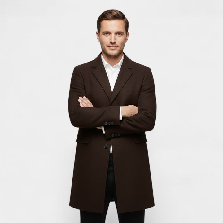Claire Mode | Manteau Homme en Laine – Long Trench Coupe Classique
