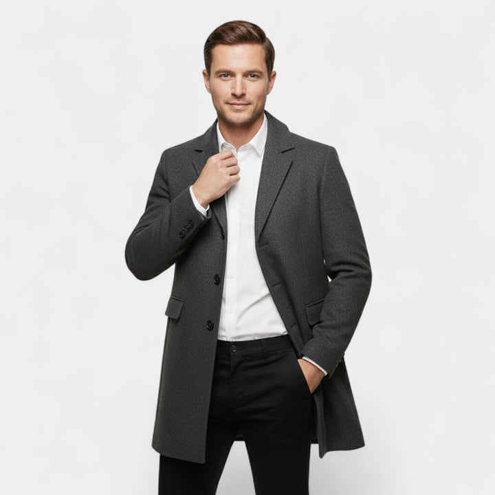 Claire Mode | Manteau Homme en Laine – Long Trench Coupe Classique