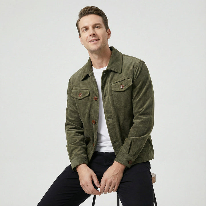 Riche | Veste homme en velours côtelé