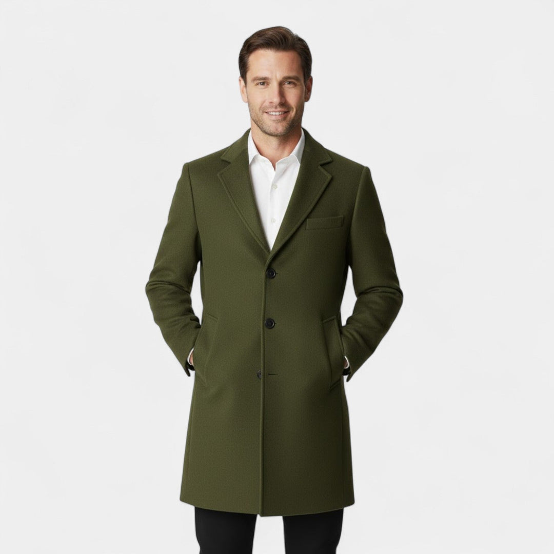 Claire Mode | Manteau Homme en Laine – Trench Mi-Long Coupe Moderne
