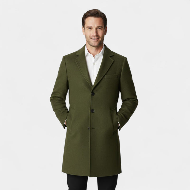 Claire Mode | Manteau Homme en Laine – Trench Mi-Long Coupe Moderne