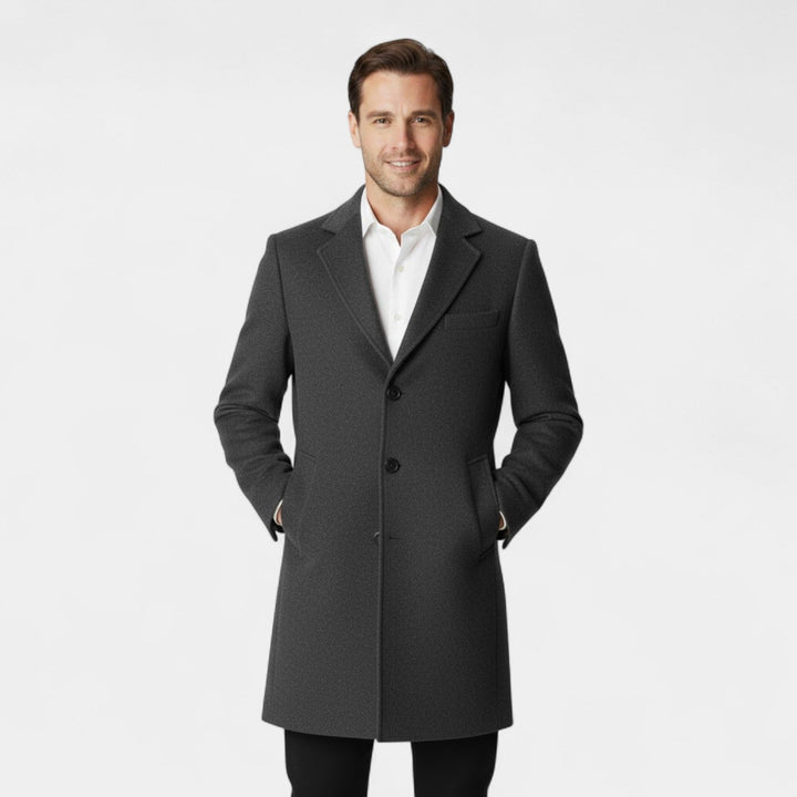 Claire Mode | Manteau Homme en Laine – Trench Mi-Long Coupe Moderne