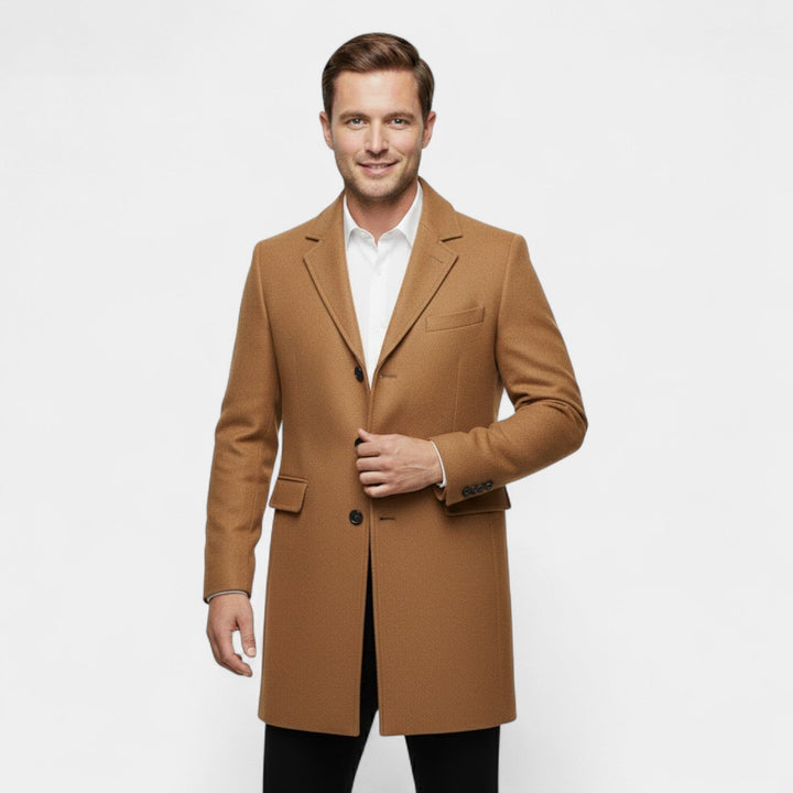 Claire Mode | Manteau Homme en Laine – Long Trench Coupe Classique