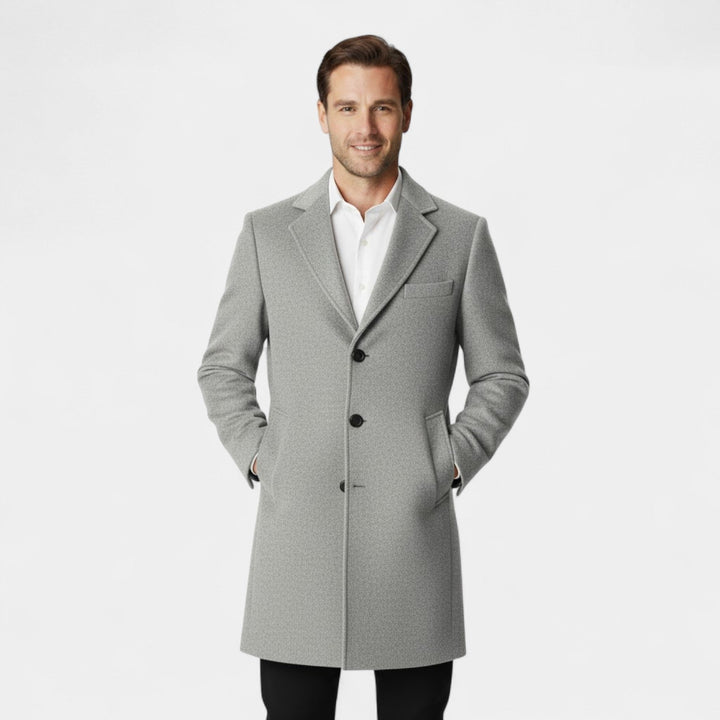 Claire Mode | Manteau Homme en Laine – Trench Mi-Long Coupe Moderne
