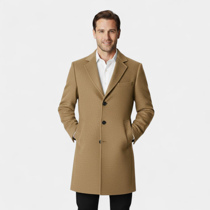 Claire Mode | Manteau Homme en Laine – Trench Mi-Long Coupe Moderne