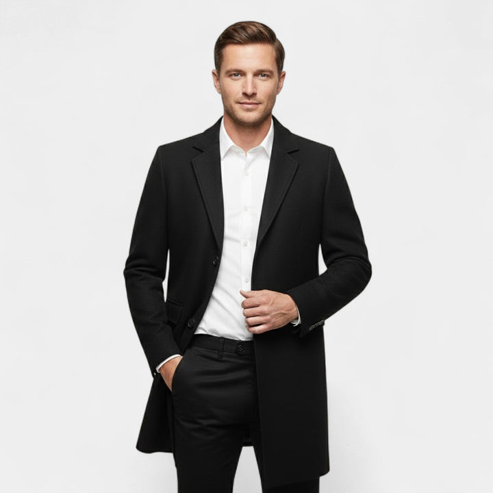 Claire Mode | Manteau Homme en Laine – Long Trench Coupe Classique