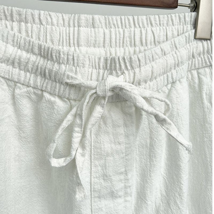 Pantalon Décontracté Homme en Lin – Coupe Droite Respirante Décontractée