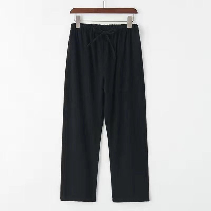 Pantalon Décontracté Homme en Lin – Coupe Droite Respirante Décontractée