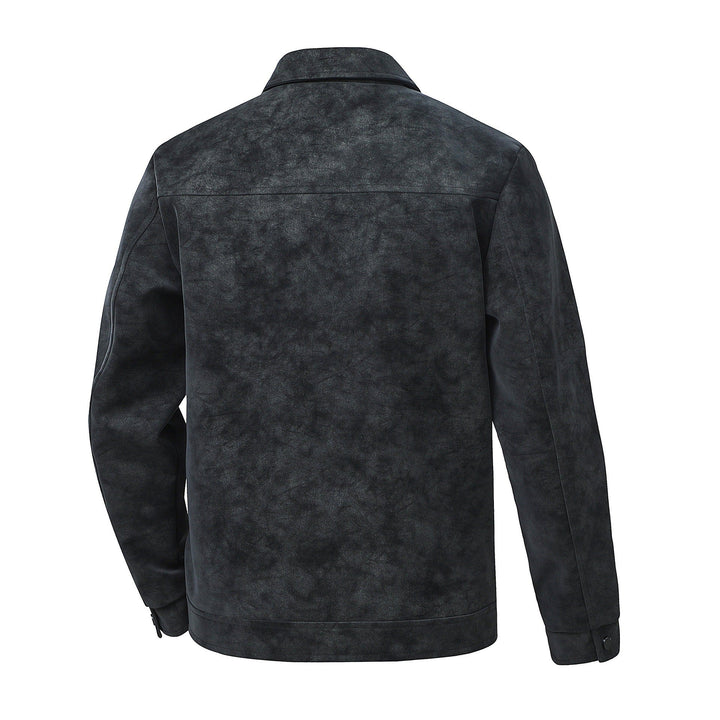 Veste Homme Vintage Coupe Structurée – Finition Mate Fermeture Boutonnée