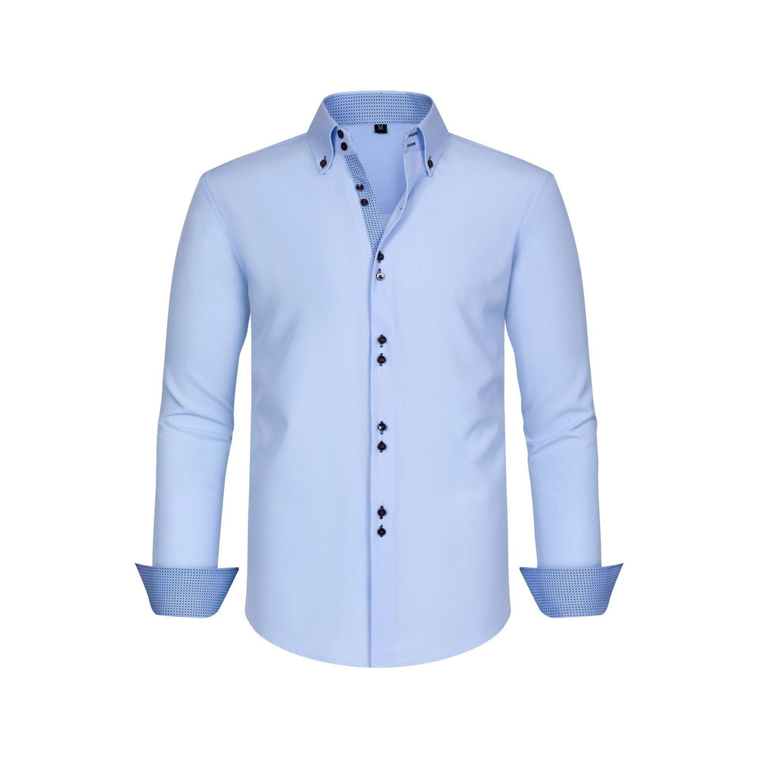 Chemise Homme Tailleur à Manches Longues – Coupe Slim Stretch Formelle
