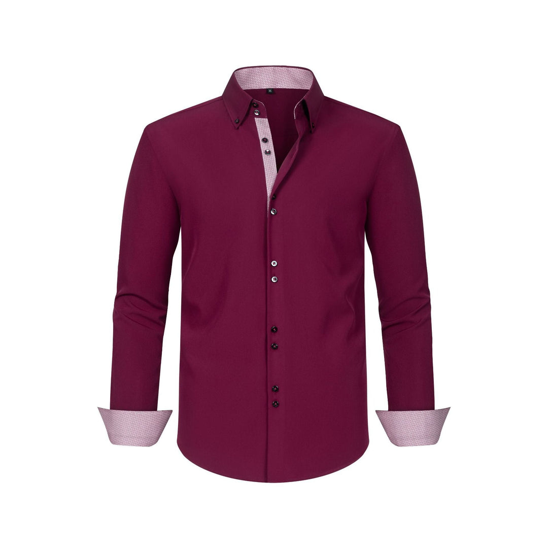 Chemise Homme Tailleur à Manches Longues – Coupe Slim Stretch Formelle