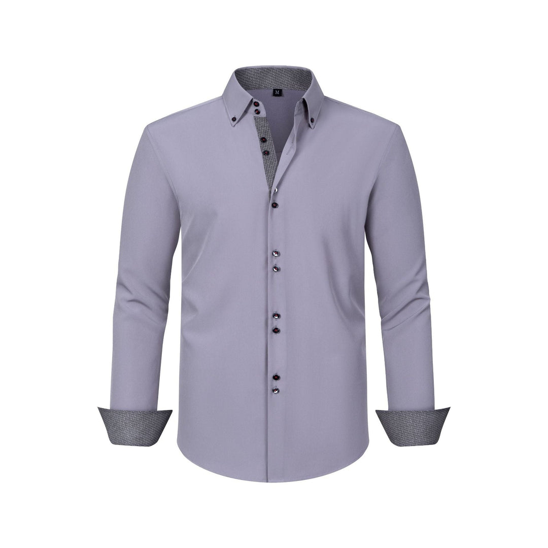 Chemise Homme Tailleur à Manches Longues – Coupe Slim Stretch Formelle