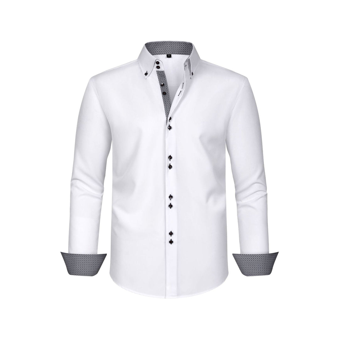 Chemise Homme Tailleur à Manches Longues – Coupe Slim Stretch Formelle