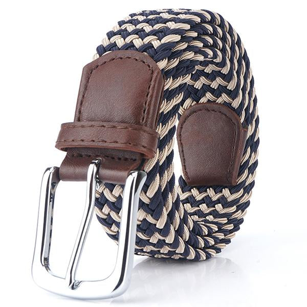 Ceinture Tressée Élégante Homme – Sangle Ajustable en Toile