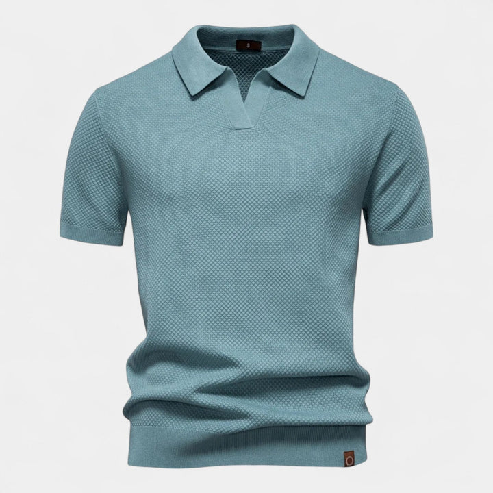 Cotton Polo Sans Boutons - Élégance Riviera