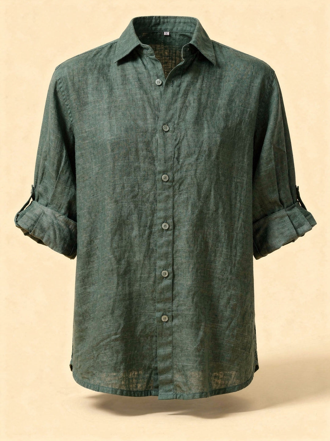 Blouse Oversize en Coton-Lin – Haut Femme à Manches Longues Décontracté