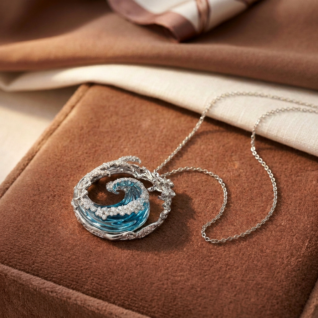 Collier avec pendentif “Promesse de l’Océan”