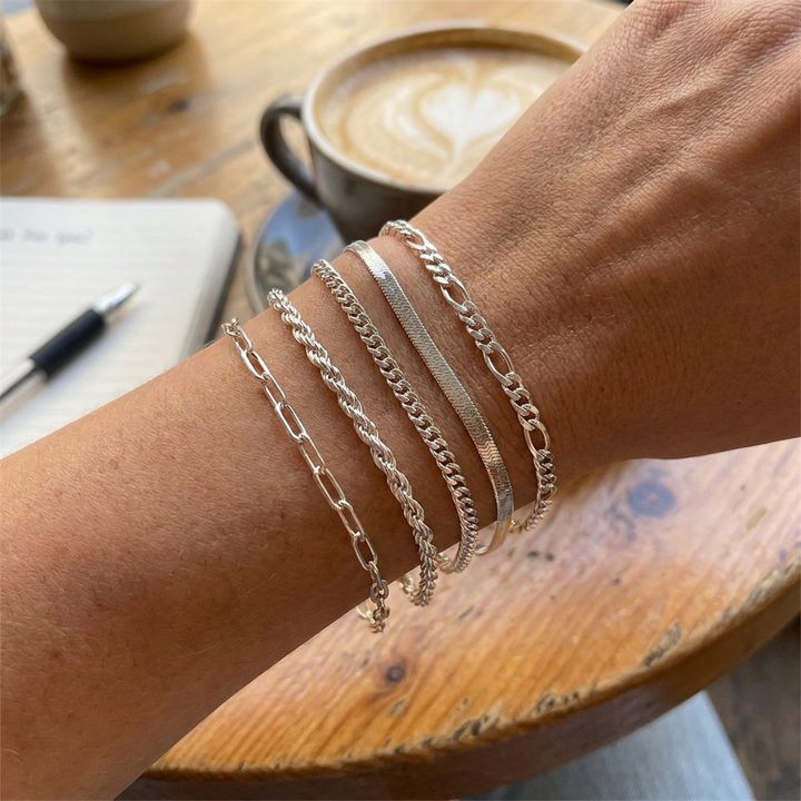 Bracelet set 5 pièces en or