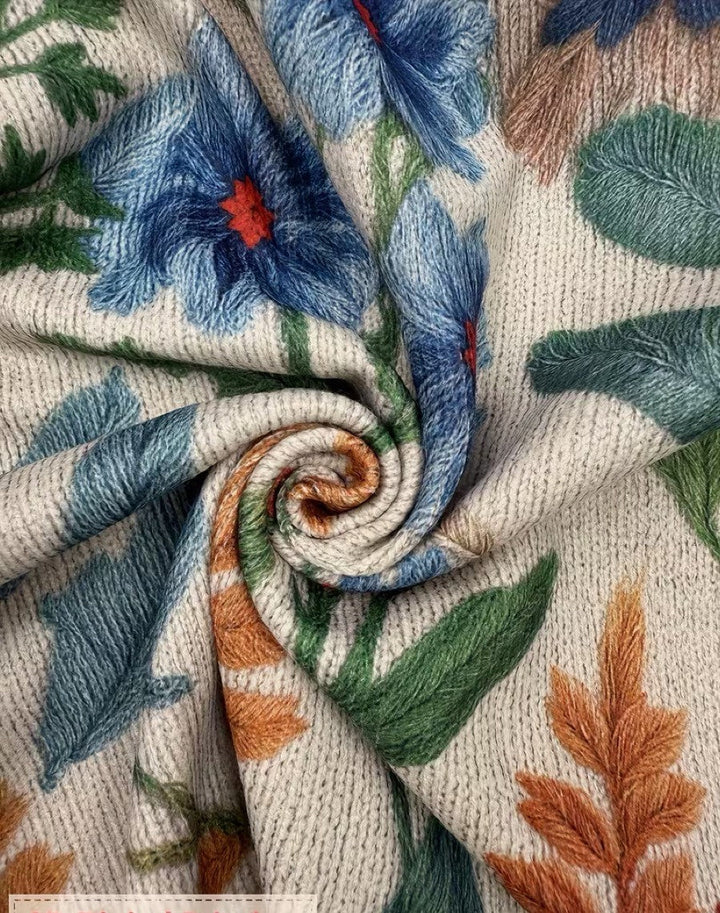 Tabitha™ | Cardigan Zippé Floral du Jardin Botanique