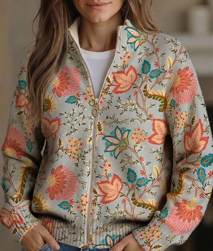 Xanthe™ | Impression Rétro de Fleurs de Jardin